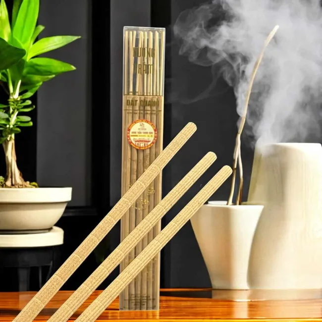 Nhang Cây Trầm Hương 54cm Hoa Thiên Hương – Cháy 4 tiếng, mùi dịu, lan hương xa